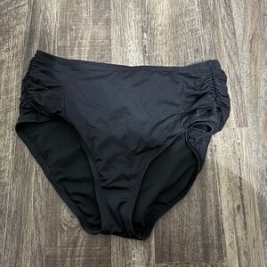 Kona Sol Black Highwaisted Swim Bottoms- Medium